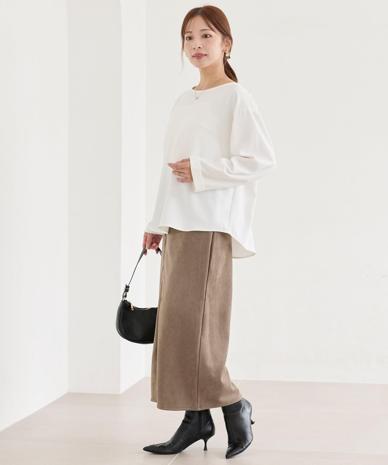 バックギャザーブラウス