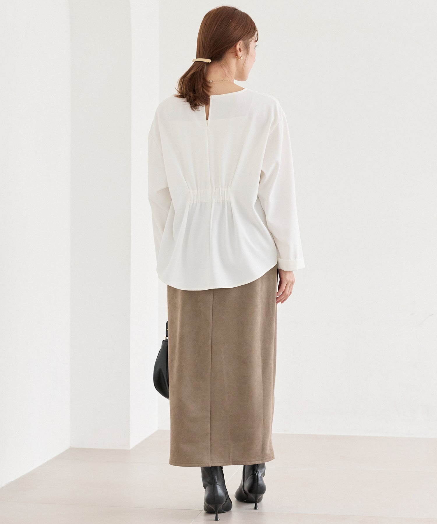 バックギャザーブラウス