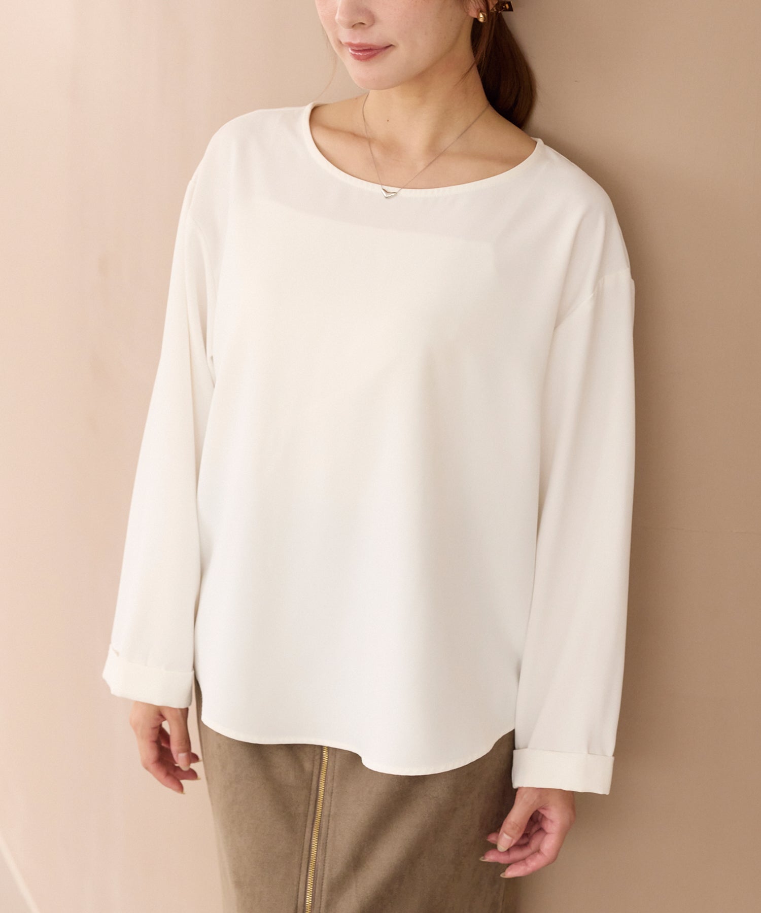 バックギャザーブラウス