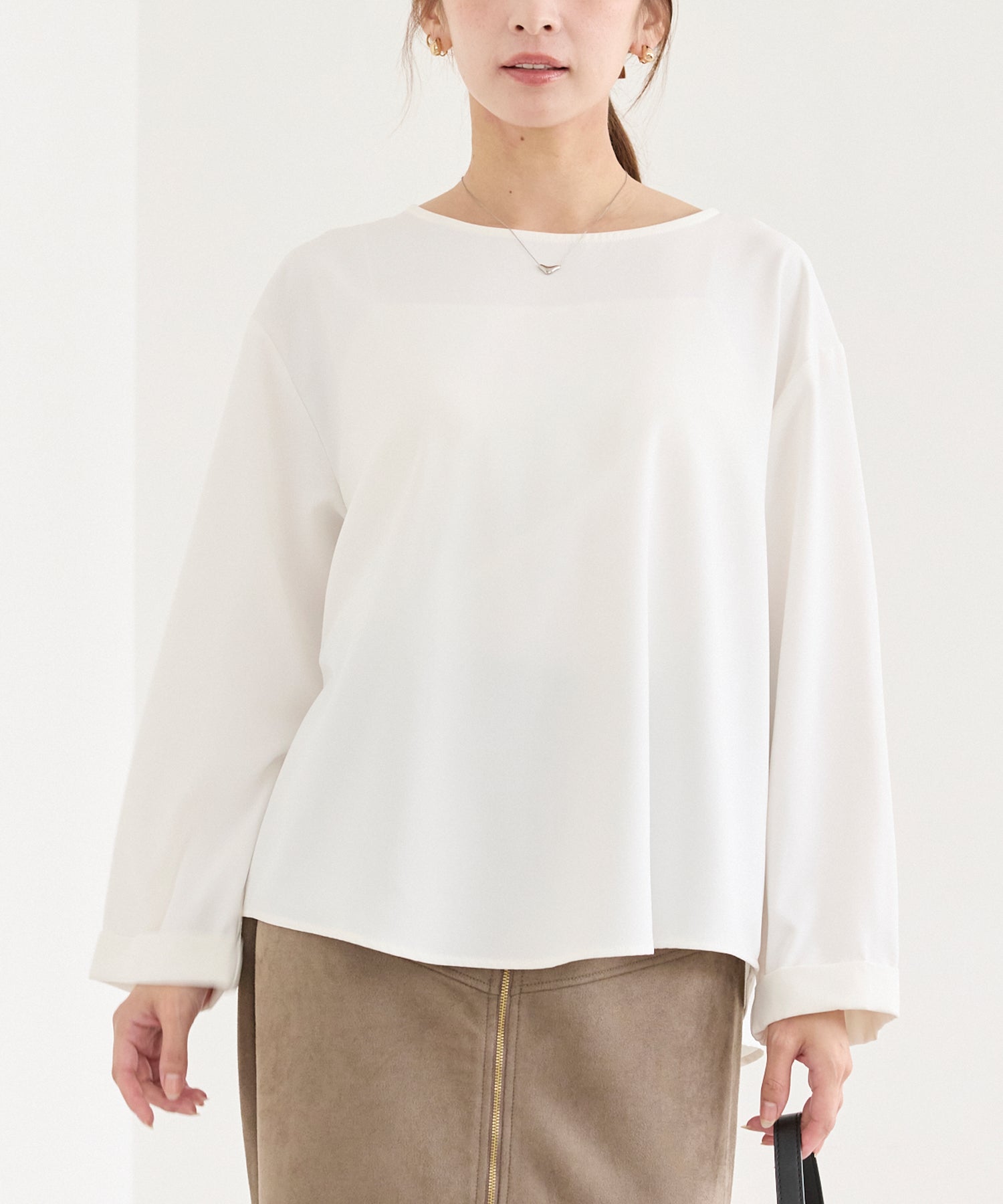 バックギャザーブラウス