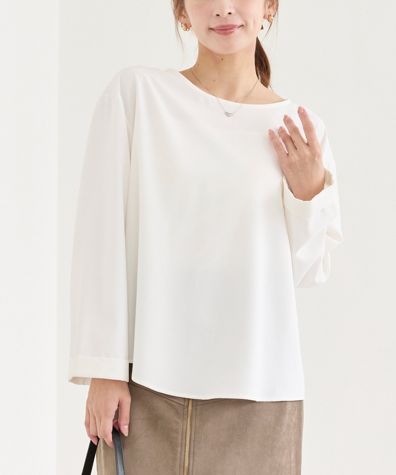 バックギャザーブラウス