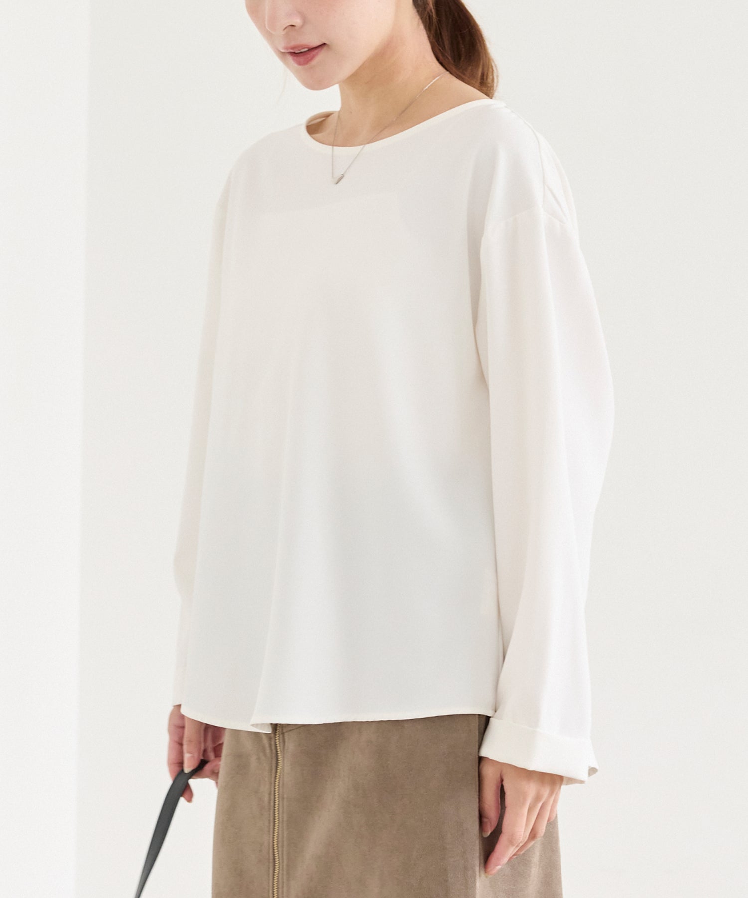 バックギャザーブラウス