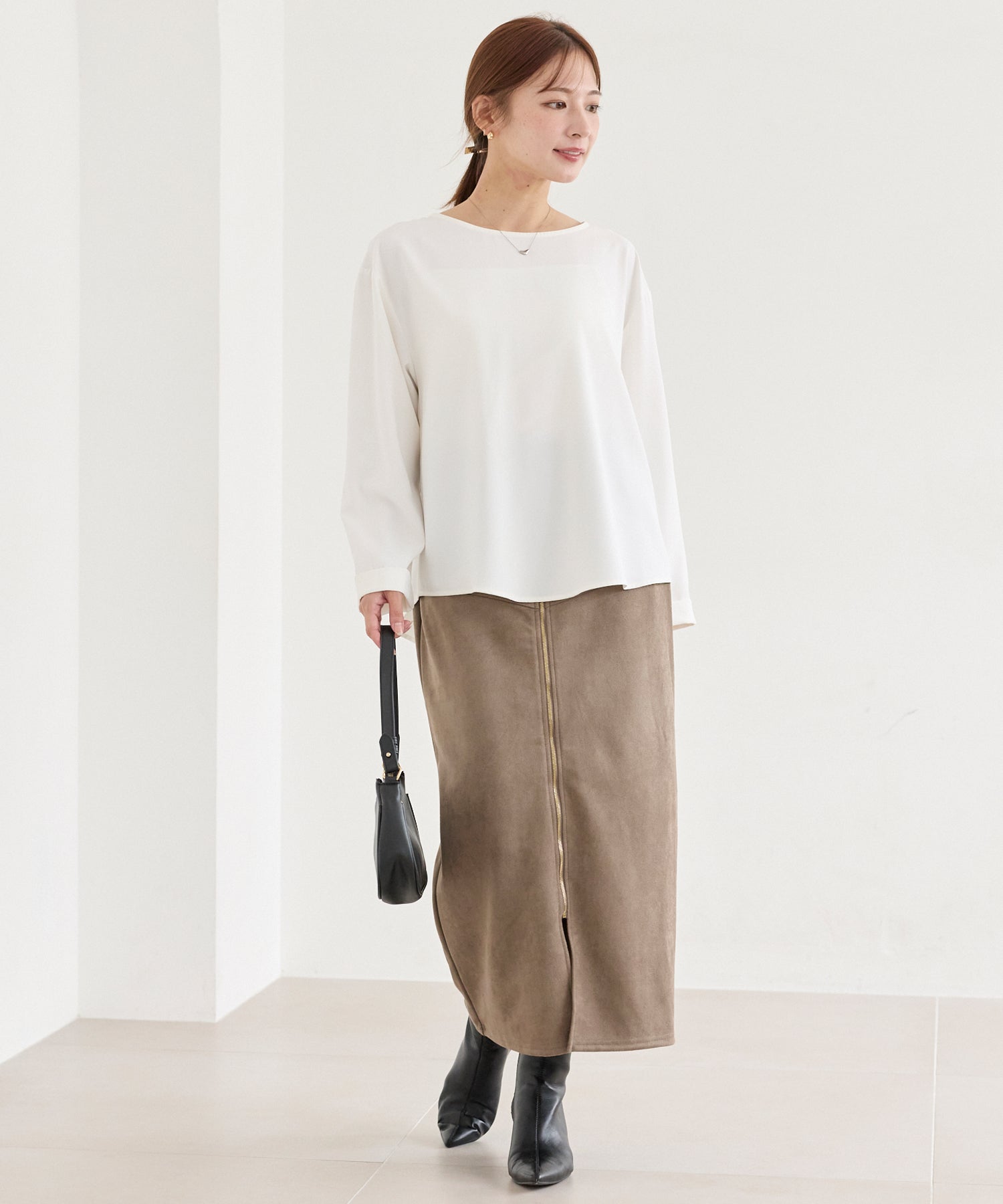 バックギャザーブラウス