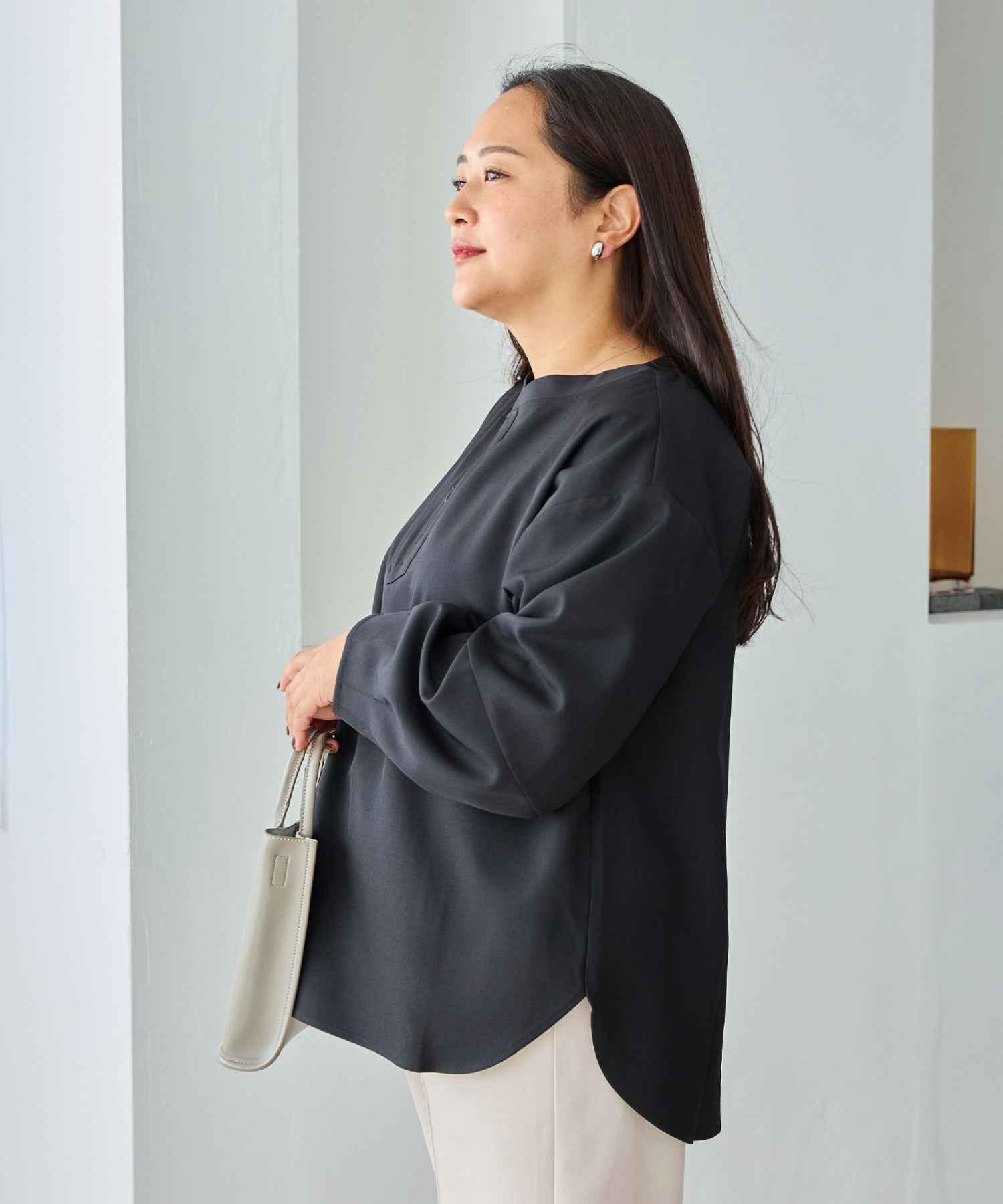 ブラック　model:161cm 着用サイズ:3L