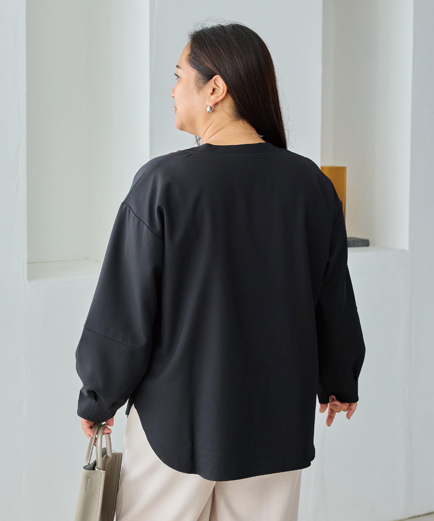 ブラック　model:161cm 着用サイズ:3L