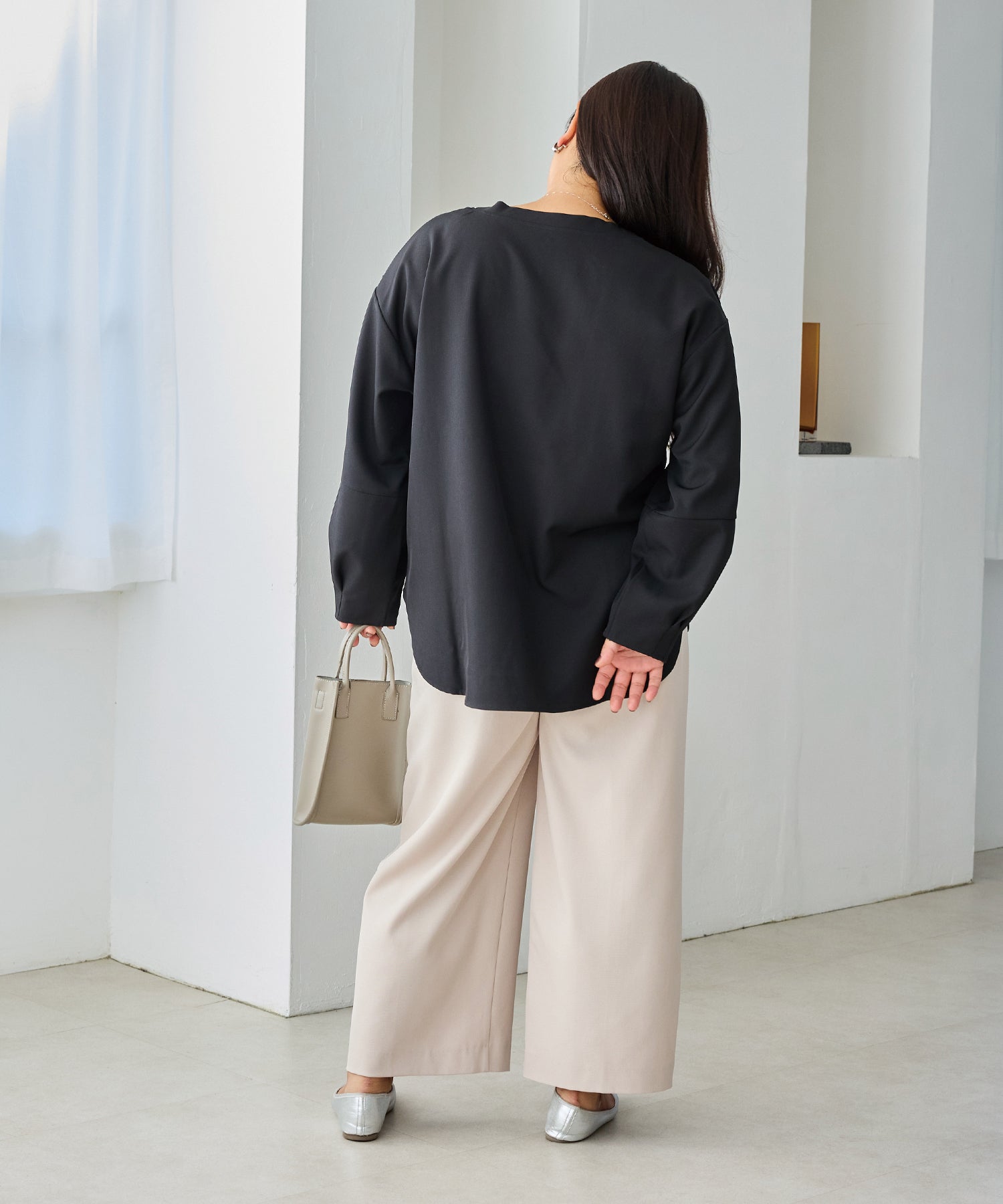 ブラック　model:161cm 着用サイズ:3L