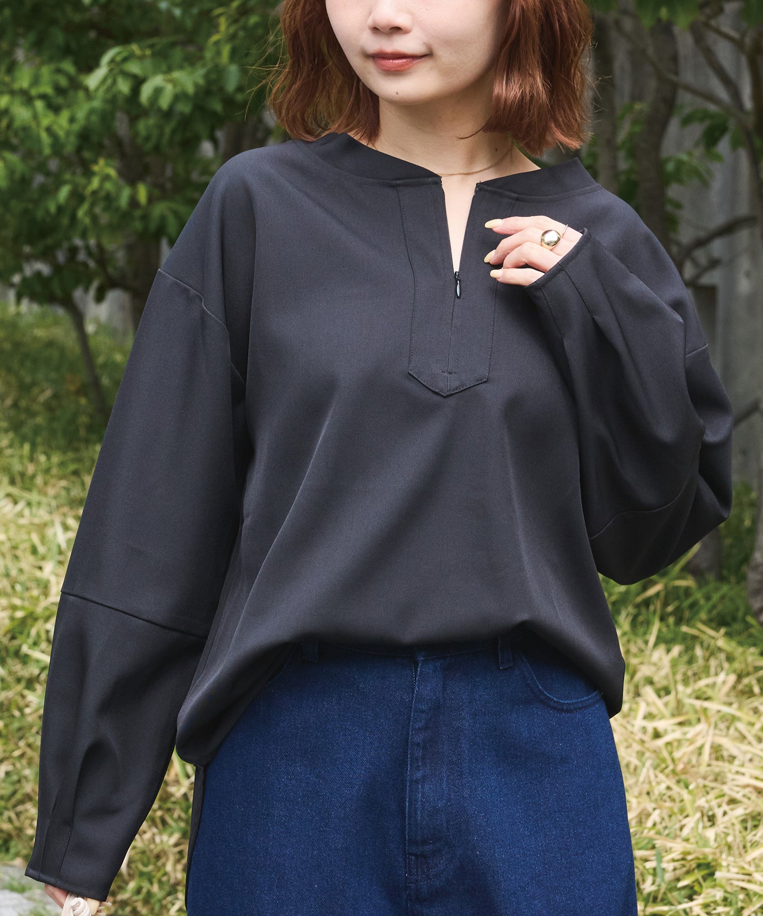 ブラック　model:156cm 着用サイズ:M