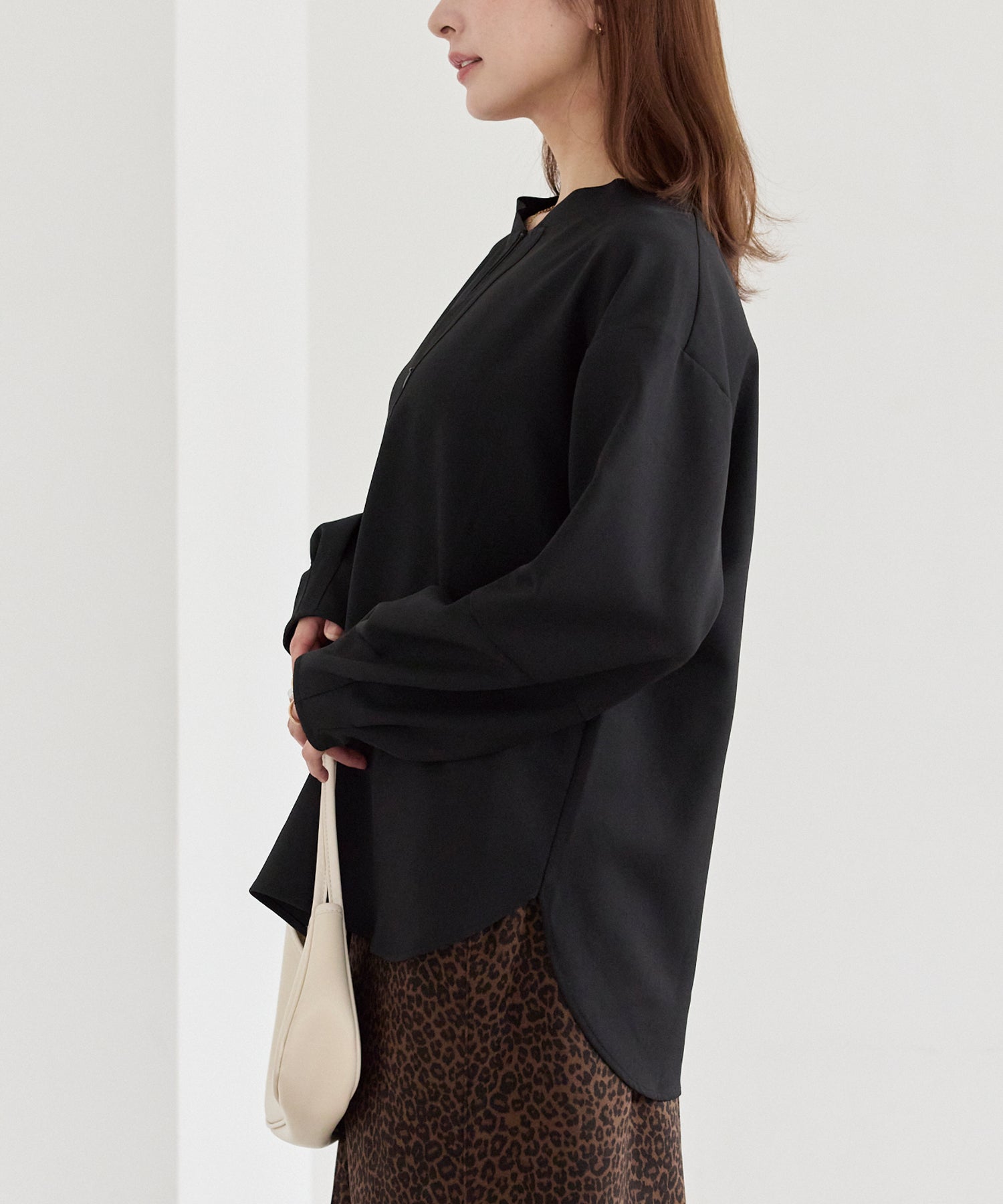 タックスリーブブラウス