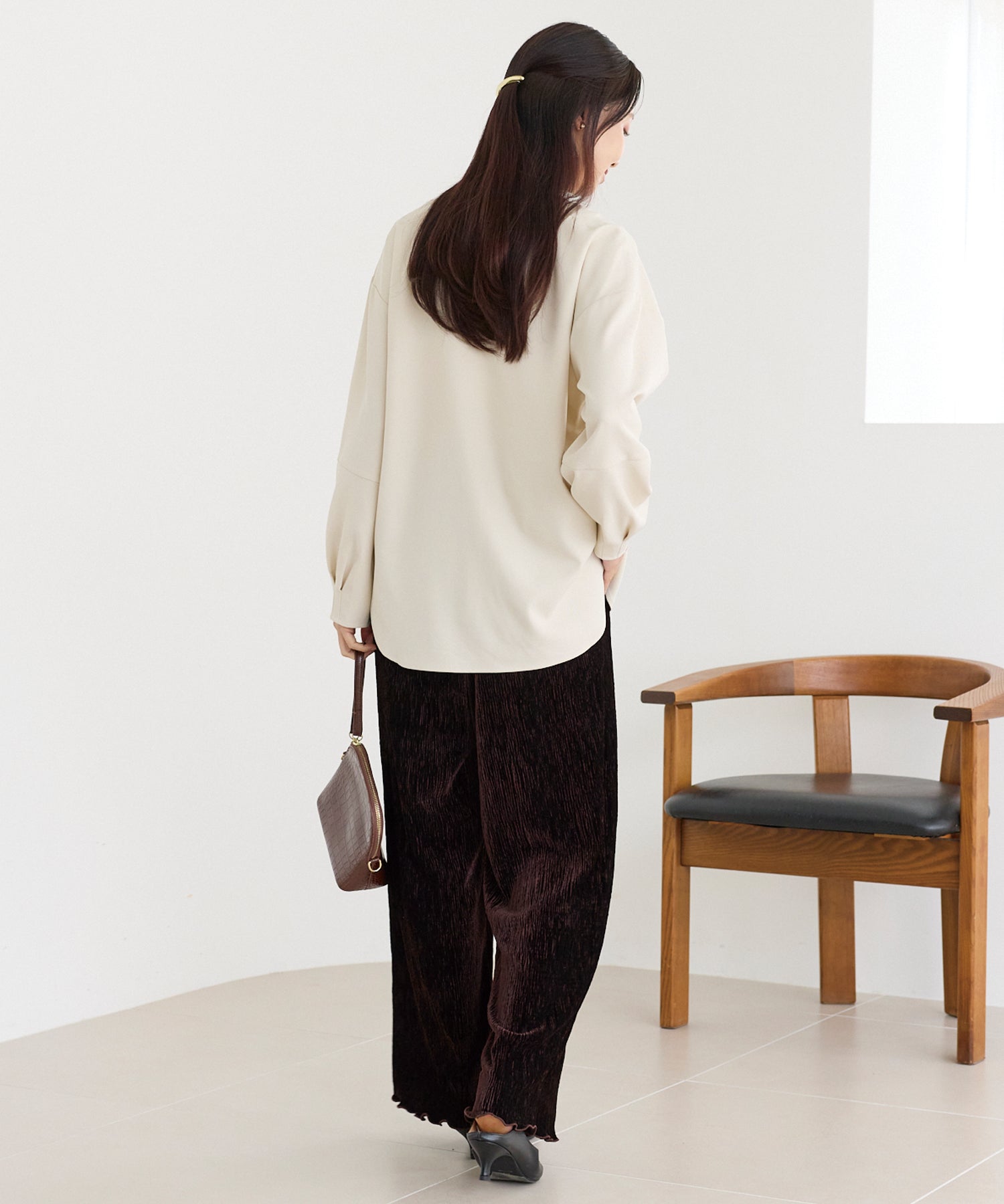 タックスリーブブラウス