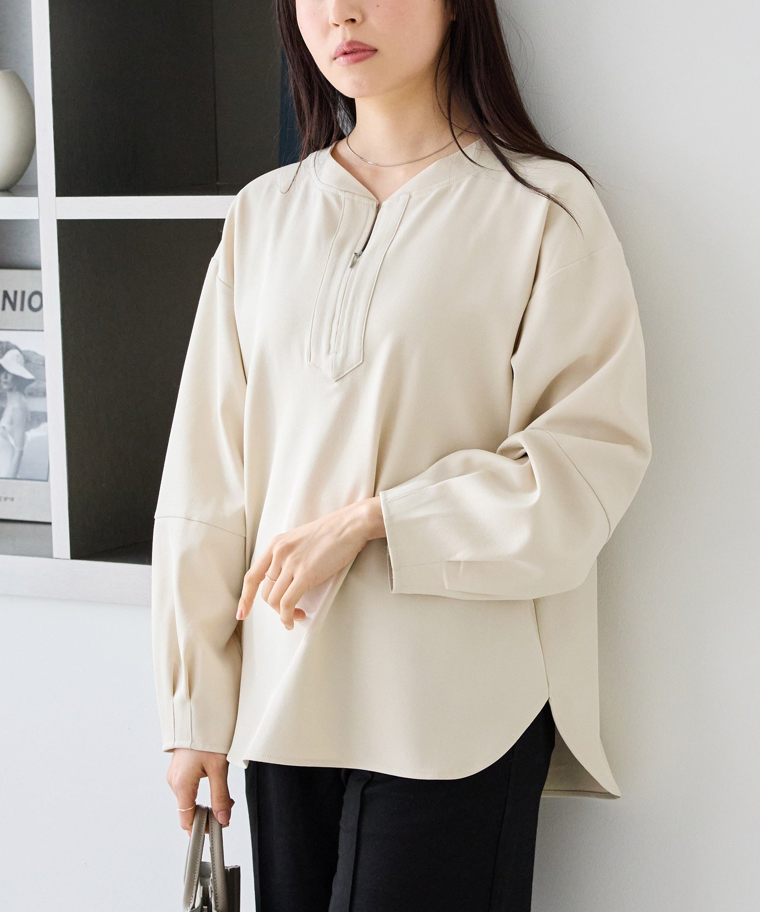 オフベージュ　model:163cm 着用サイズ:M