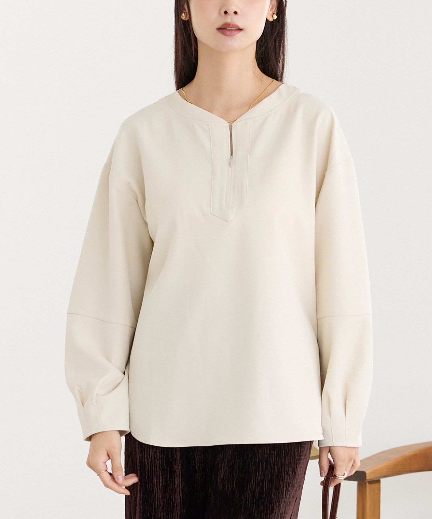 オフベージュ　model:160cm 着用サイズ:M