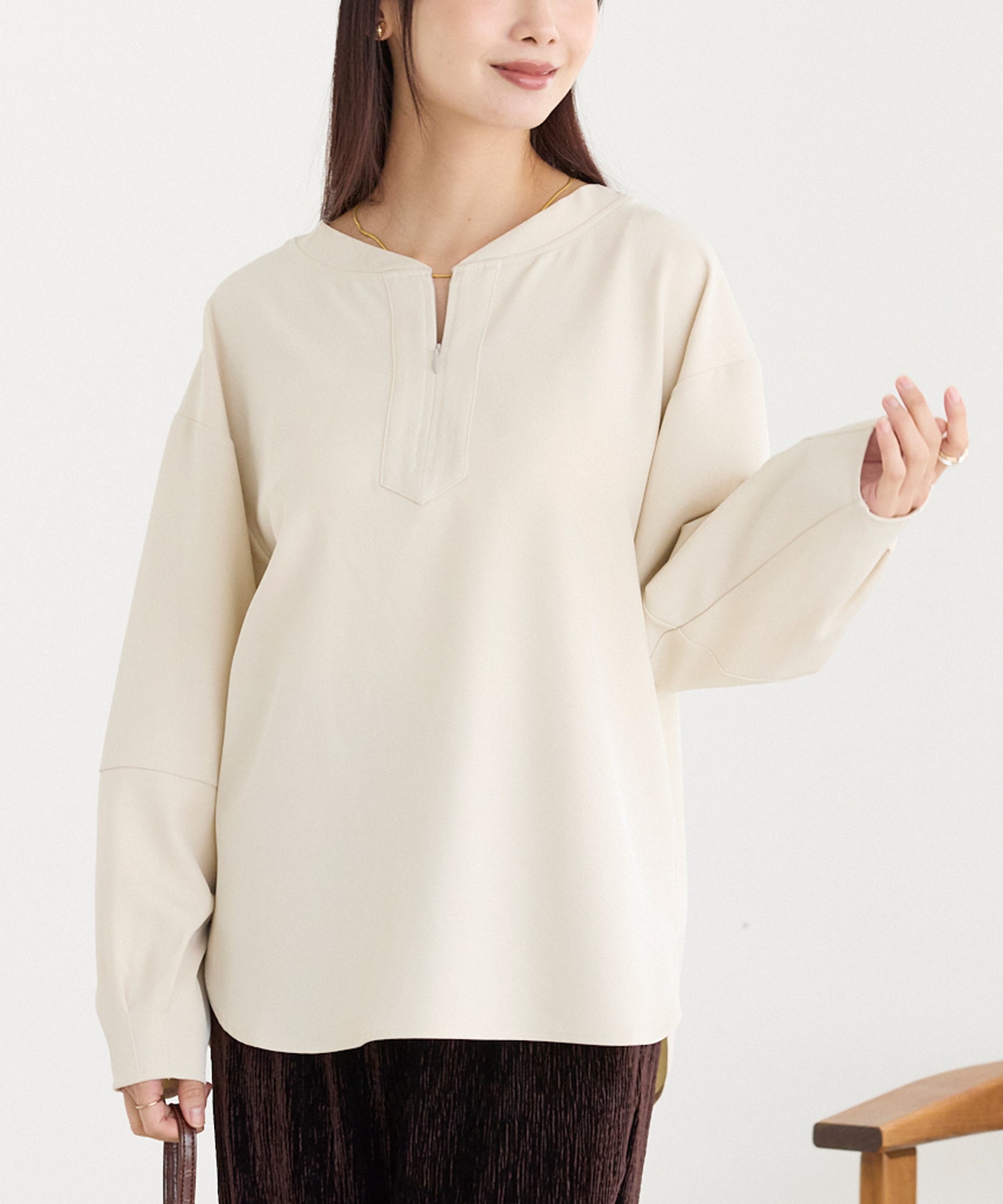 タックスリーブブラウス