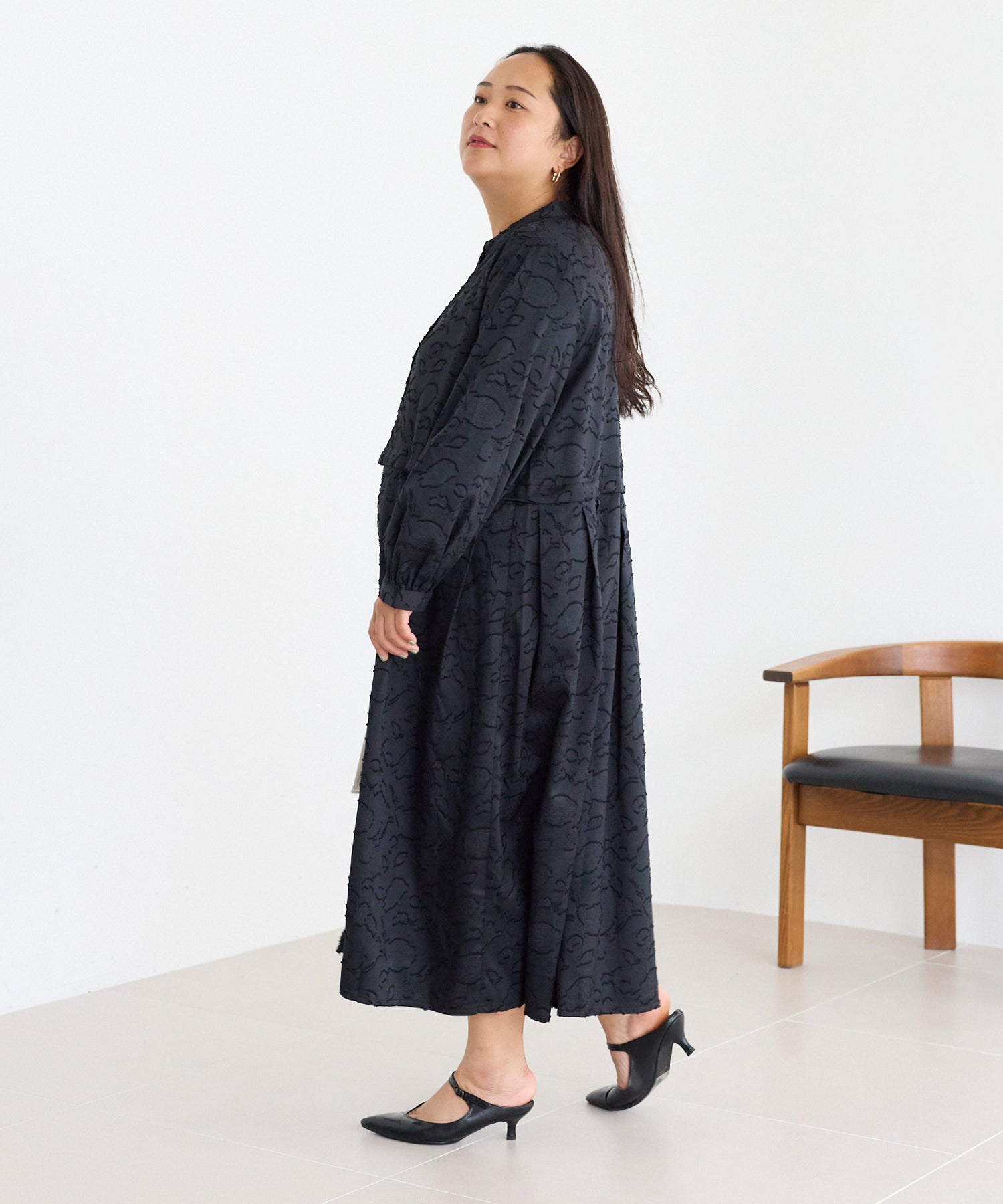 ブラック　model:161cm 着用サイズ:3L