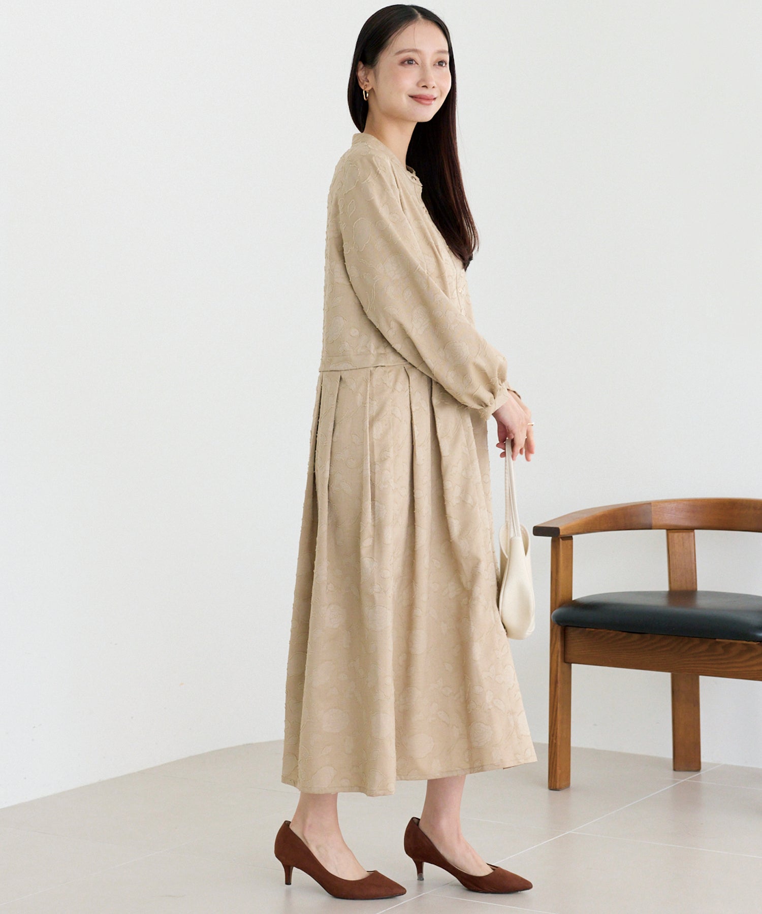 ジャガードタックワンピース