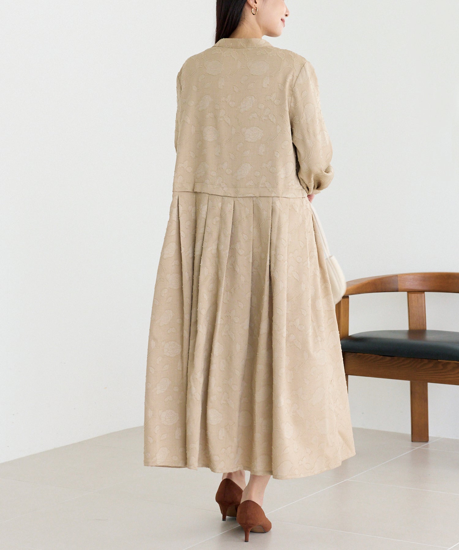 ジャガードタックワンピース