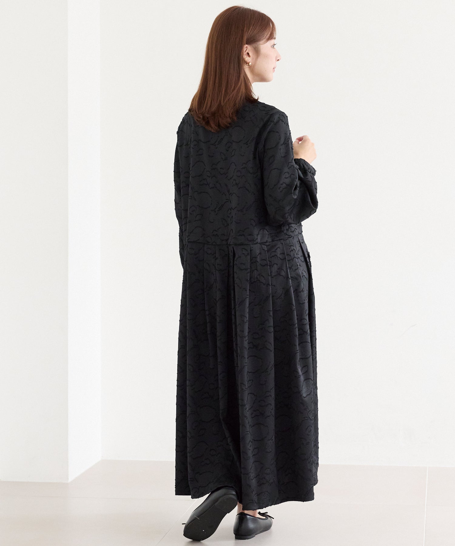 ジャガードタックワンピース
