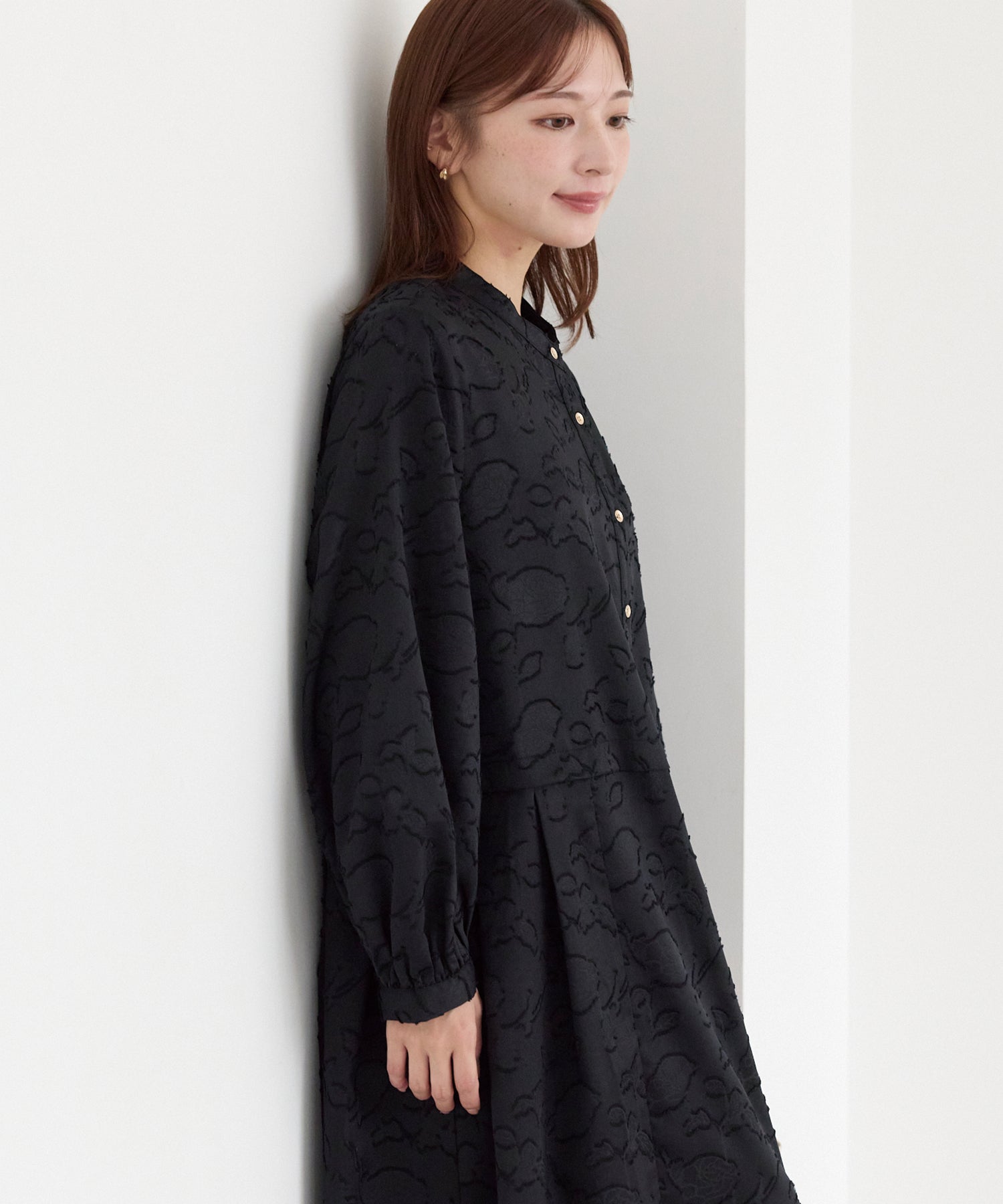 ジャガードタックワンピース