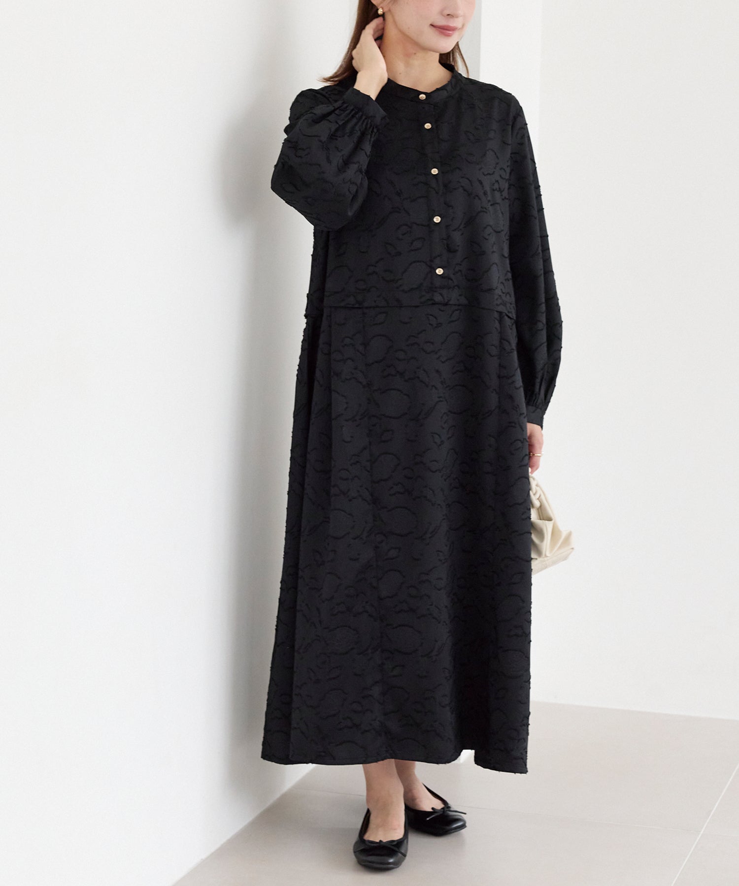 ジャガードタックワンピース