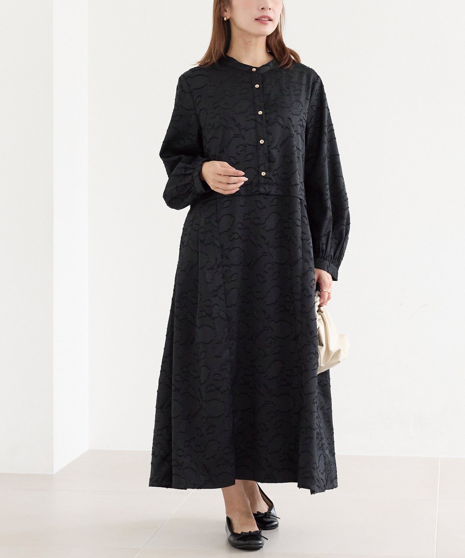 ジャガードタックワンピース