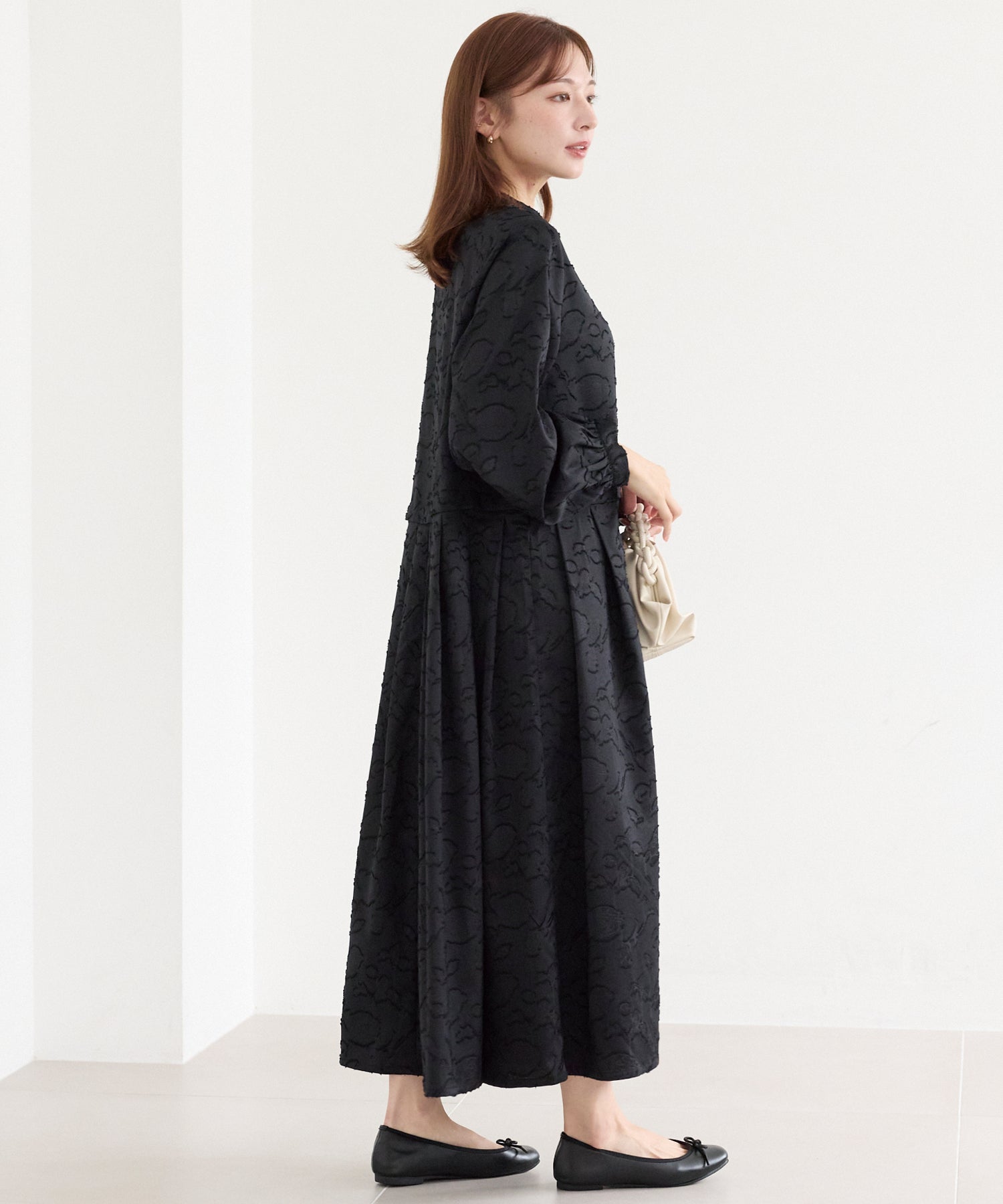 ジャガードタックワンピース