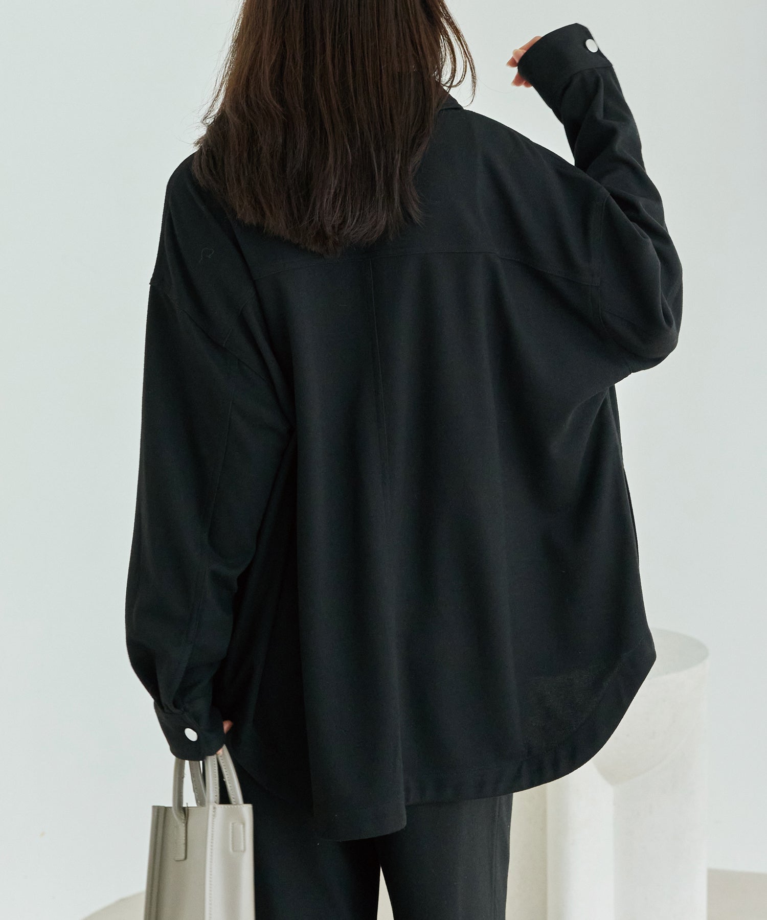 起毛カットソーシャツブルゾン