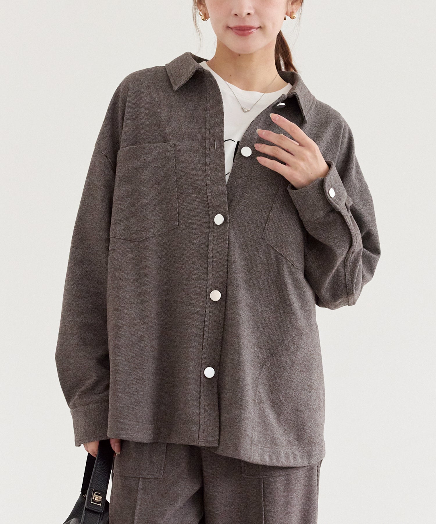 ブラウン　model:156cm 着用サイズ:M