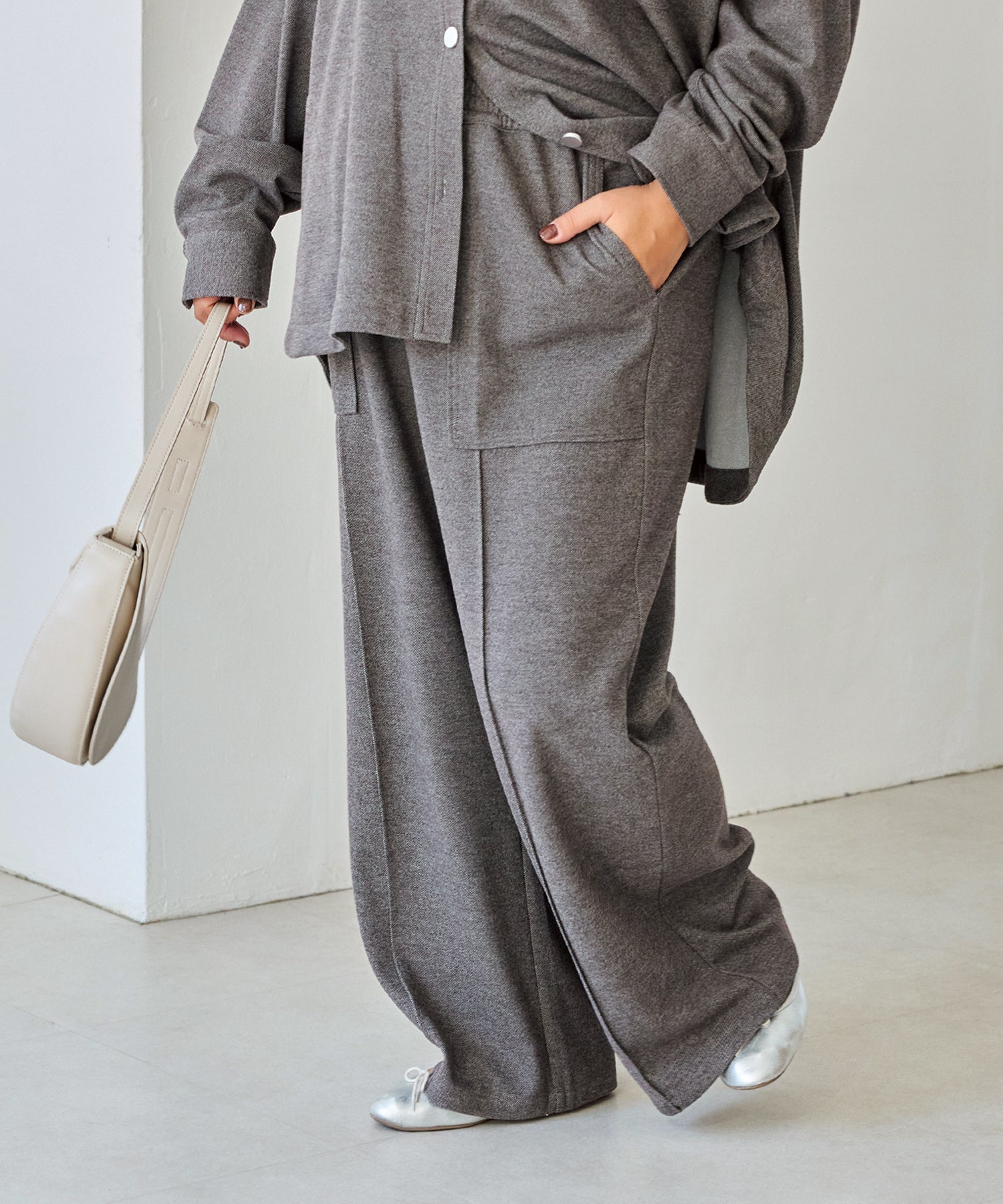 ブラウン　model:161cm 着用サイズ:3L