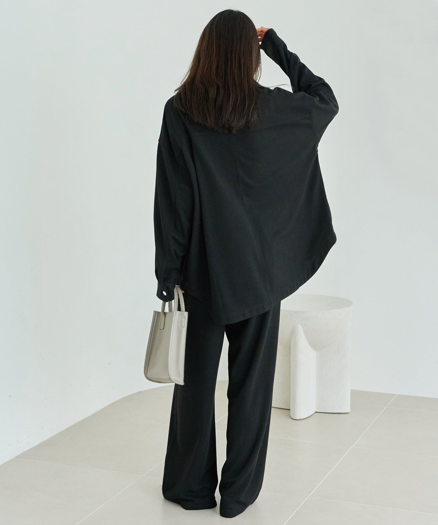 起毛カットソーイージーパンツ