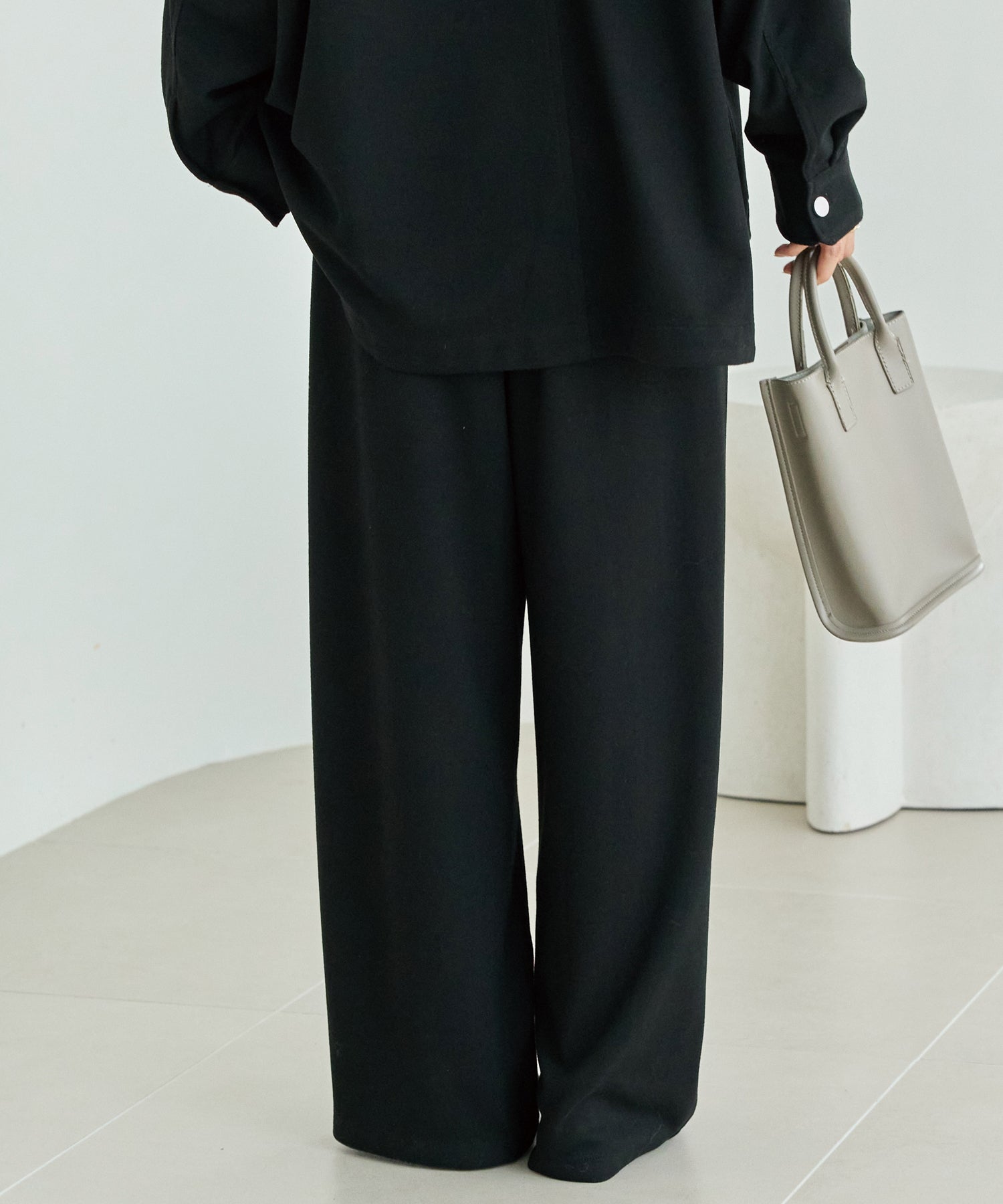 起毛カットソーイージーパンツ