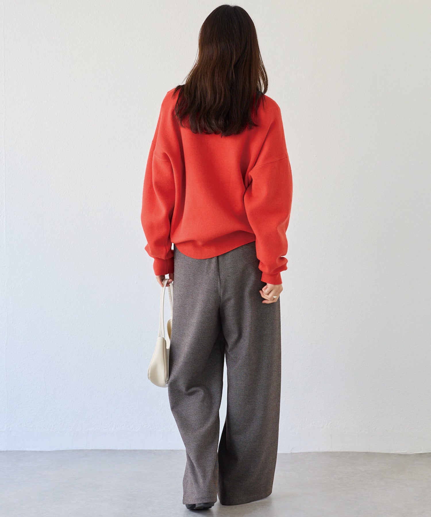 起毛カットソーイージーパンツ