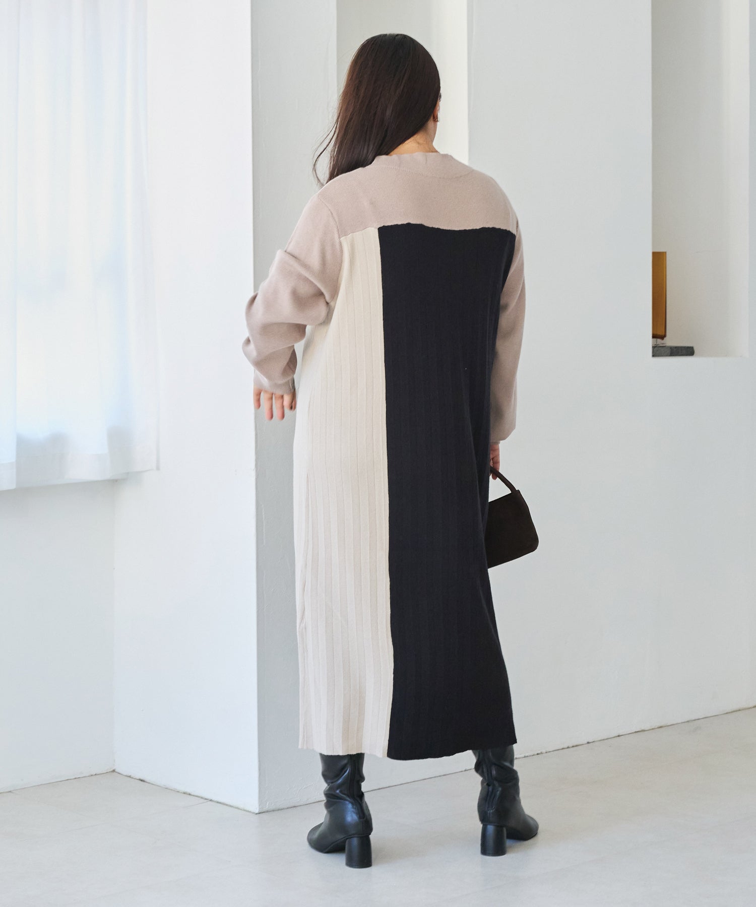 ベージュ　model:161cm 着用サイズ:3L