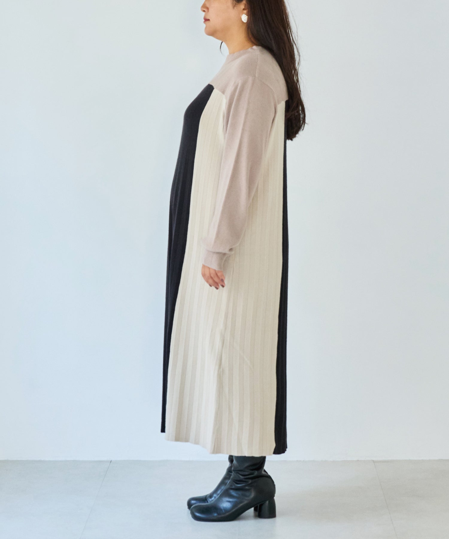 サイド　model:161cm 着用サイズ:3L