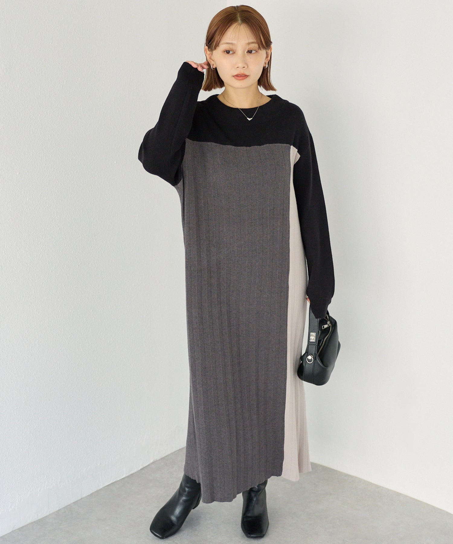 ブラック　model:156cm 着用サイズ:F