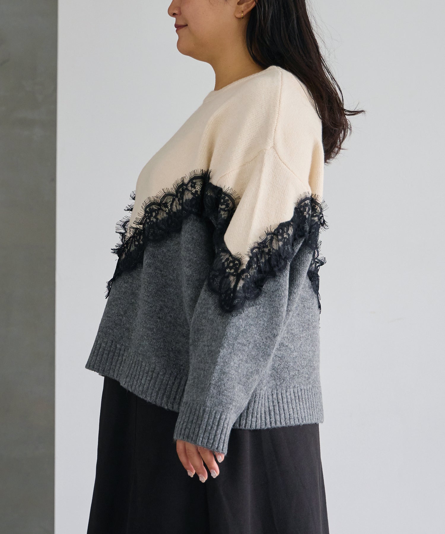 サイド　model:161cm 着用サイズ:3L