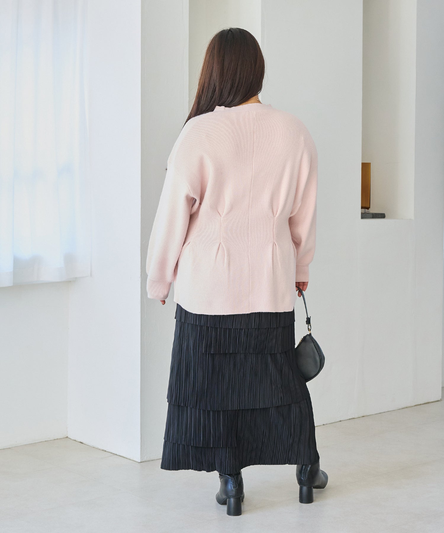 ピンク　model:161cm 着用サイズ:3L