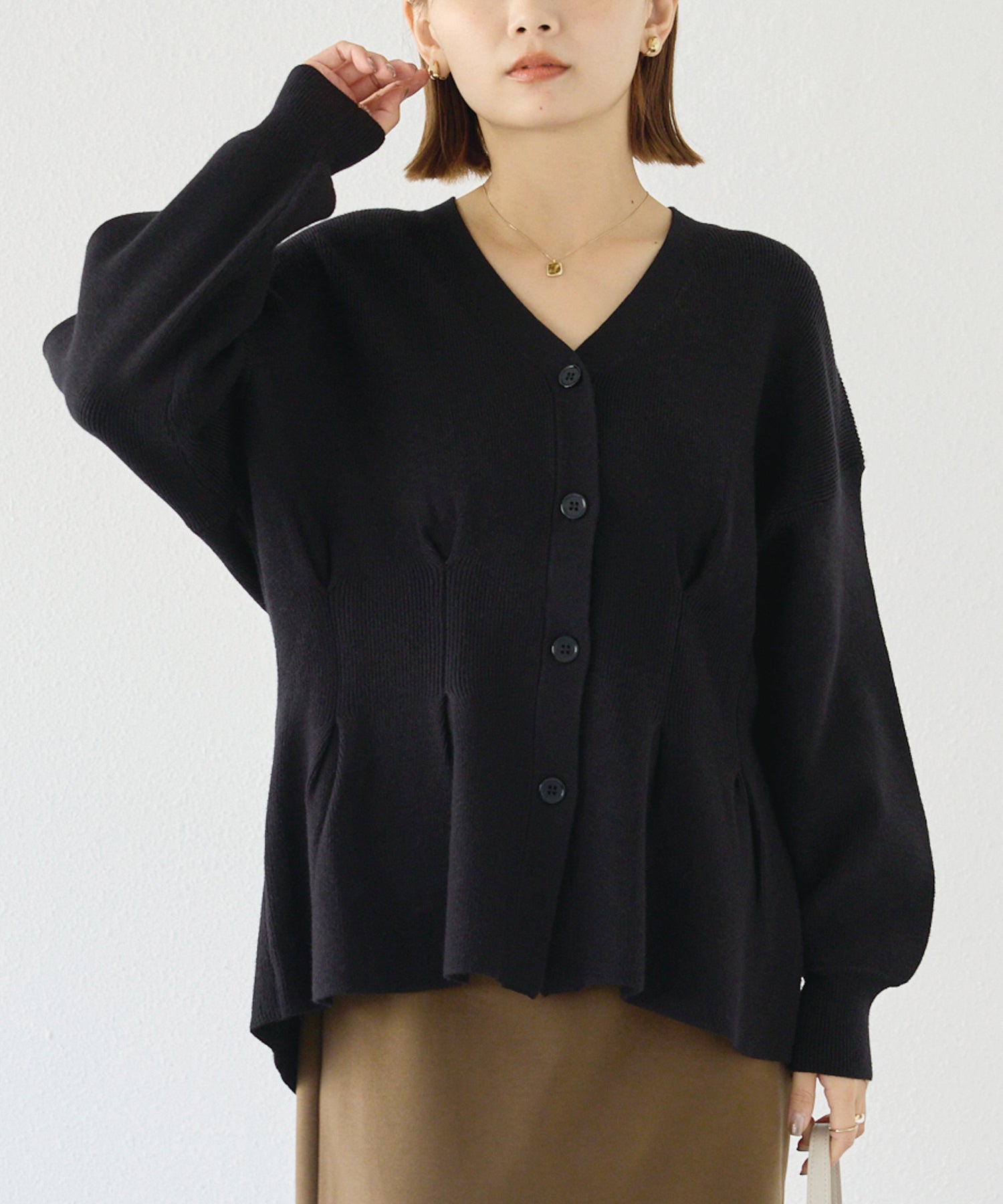 ブラック　model:156cm 着用サイズ:F