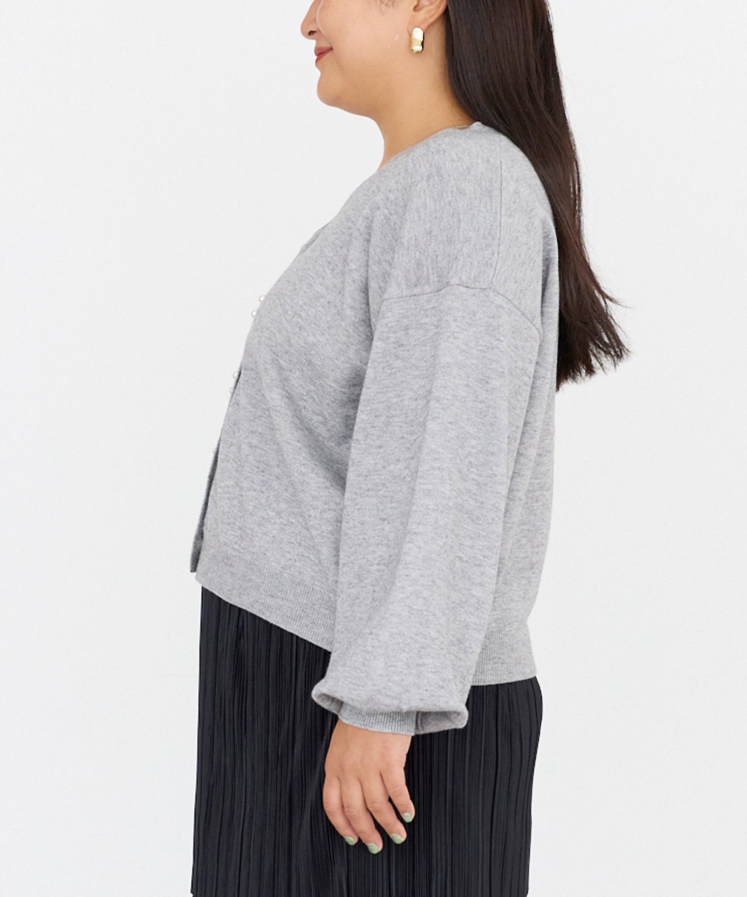 サイド　model:161cm 着用サイズ:3L