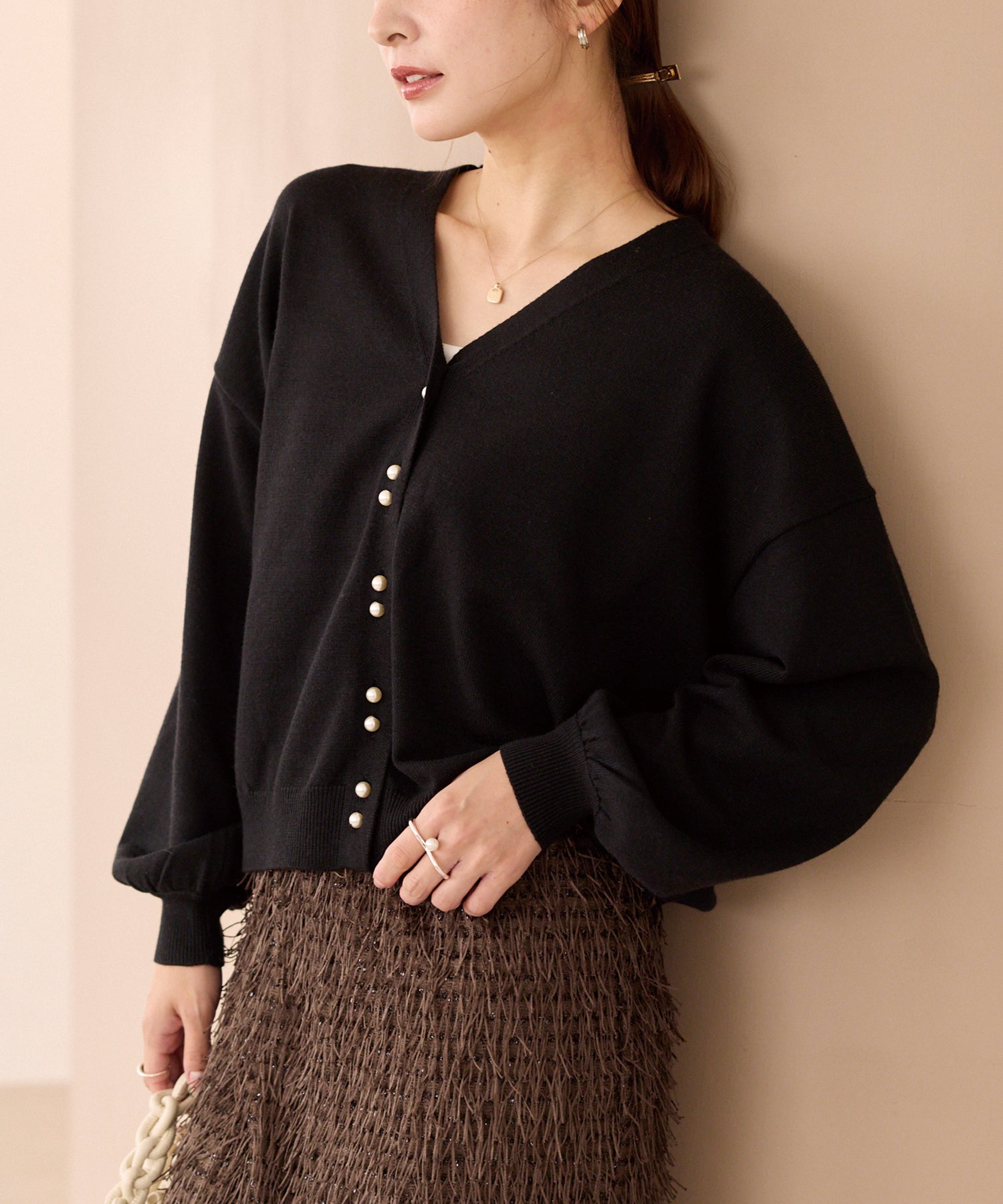 ブラック　model:156cm 着用サイズ:F