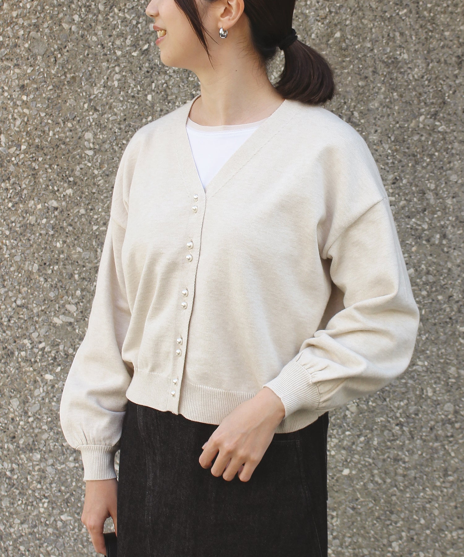 アイボリー　model:163cm 着用サイズ:F