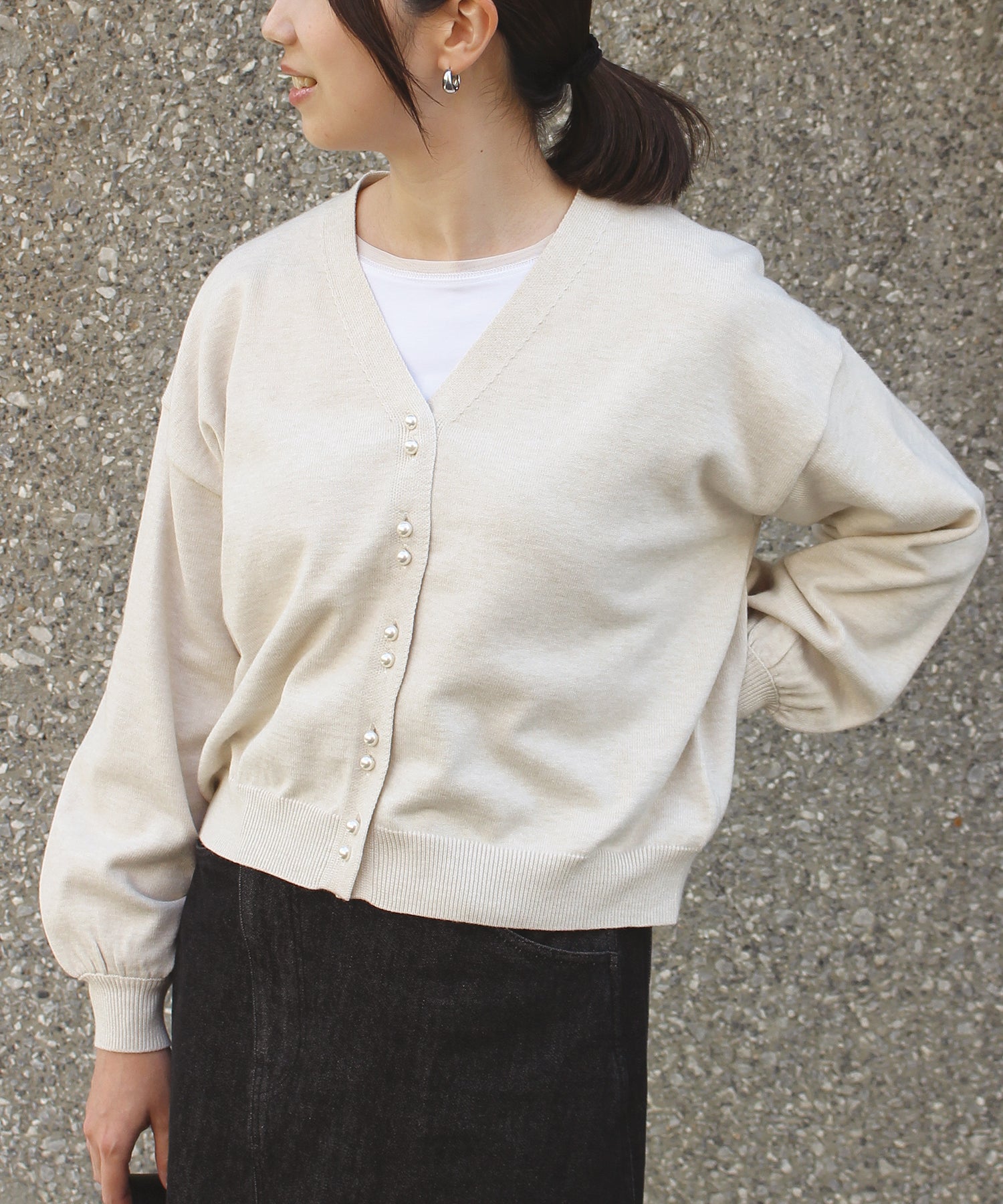 アイボリー　model:163cm 着用サイズ:F