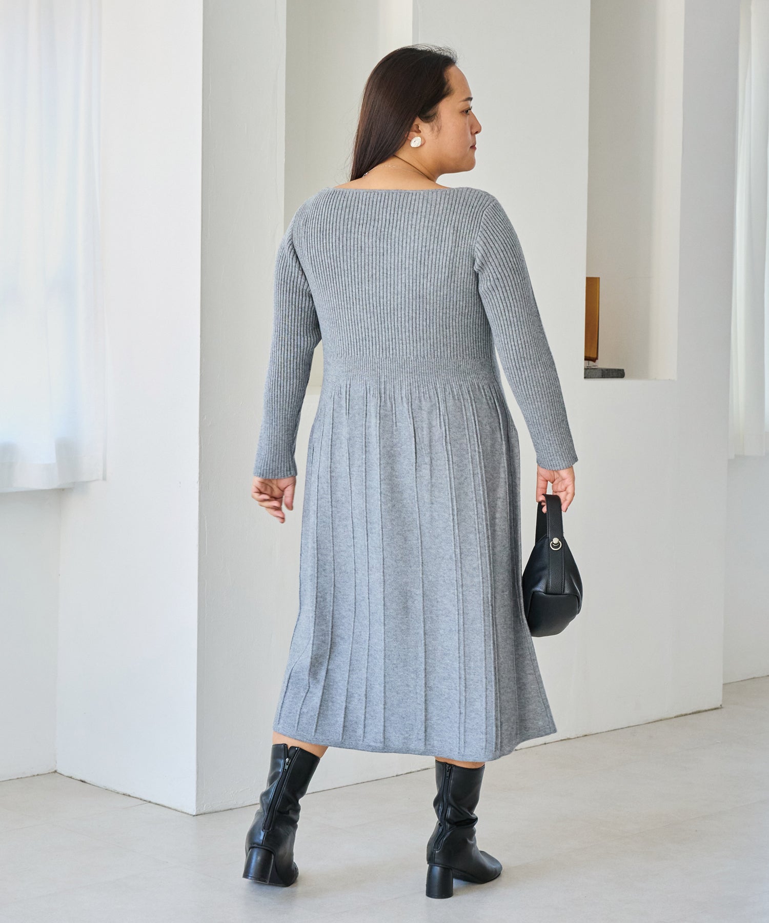 グレー　model:161cm 着用サイズ:3L