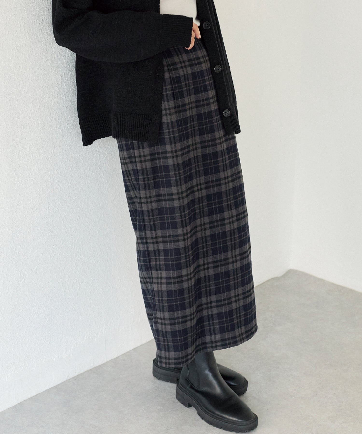 ネイビー　model:156cm 着用サイズ:F