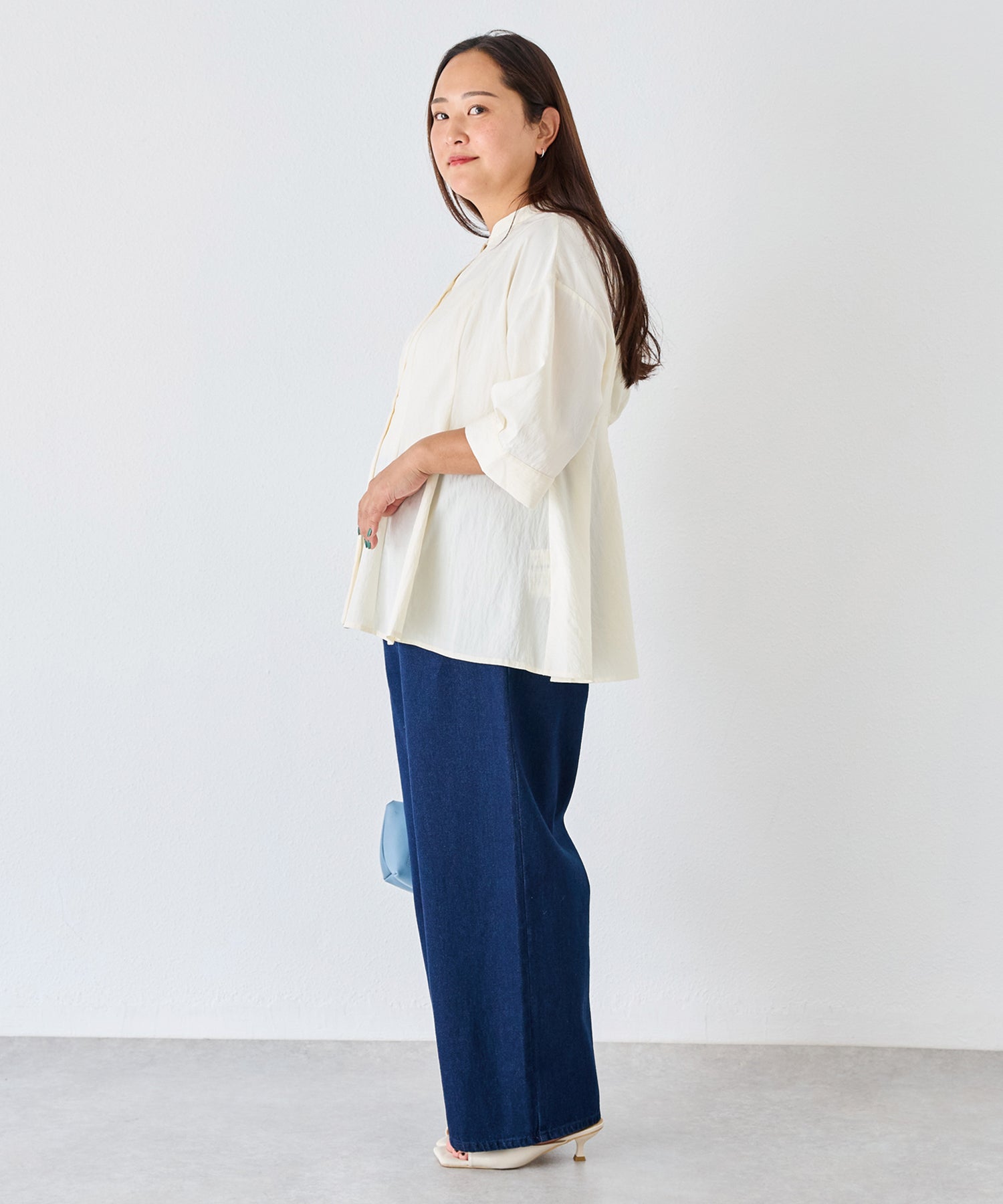 ネイビー　model:161cm 着用サイズ:3L