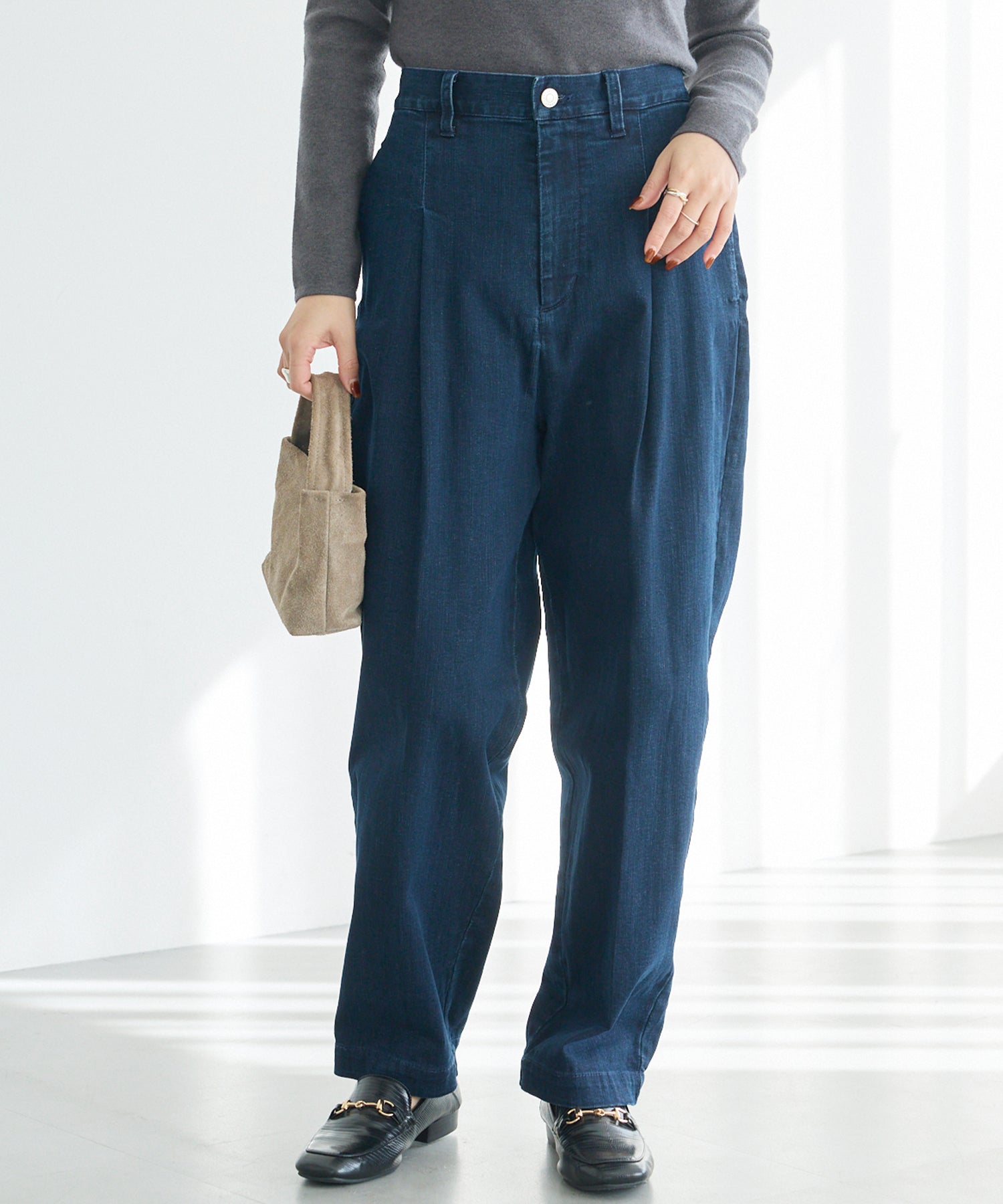 ネイビー　model:156cm 着用サイズ:M