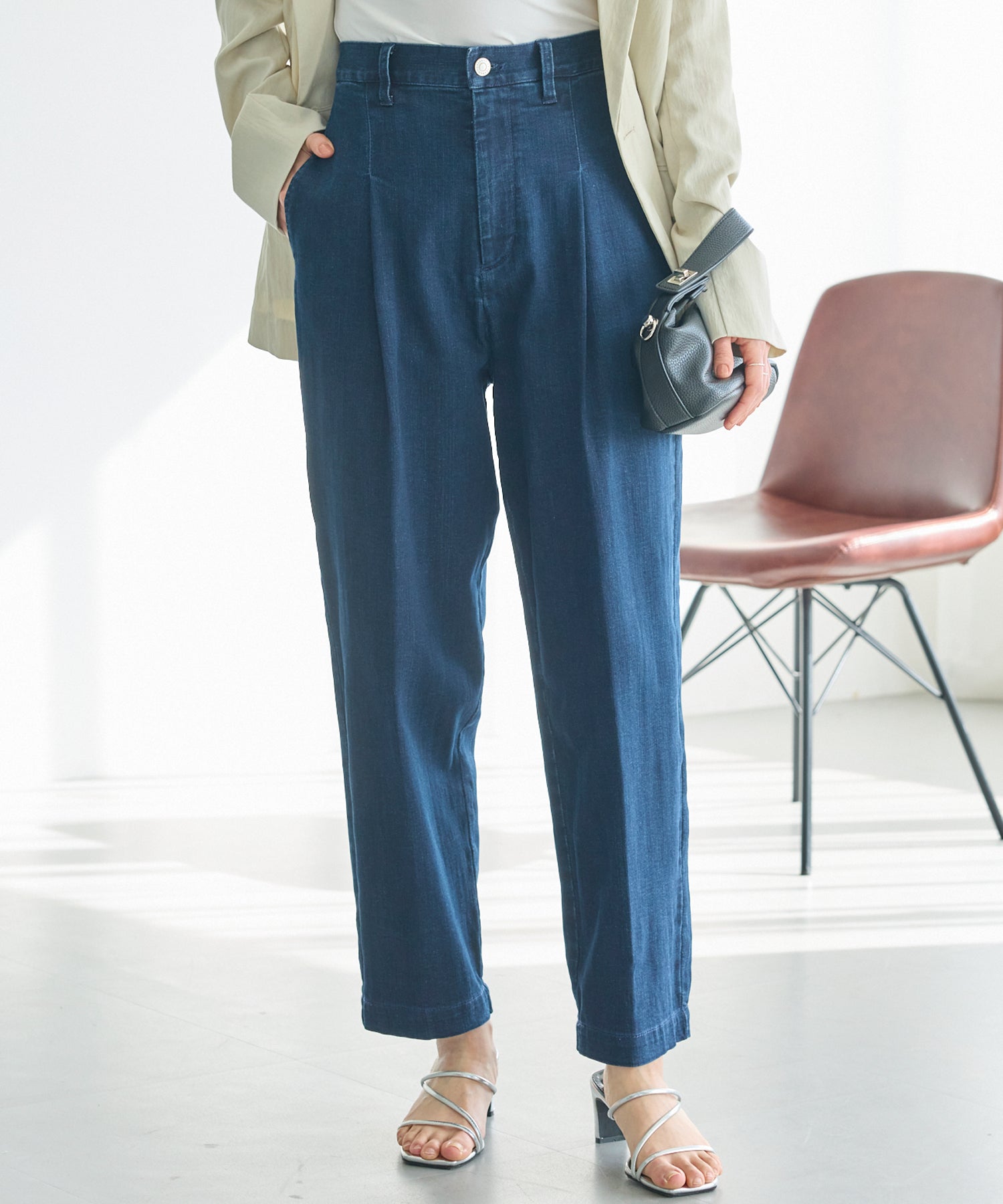 ネイビー　model:162cm 着用サイズ:M