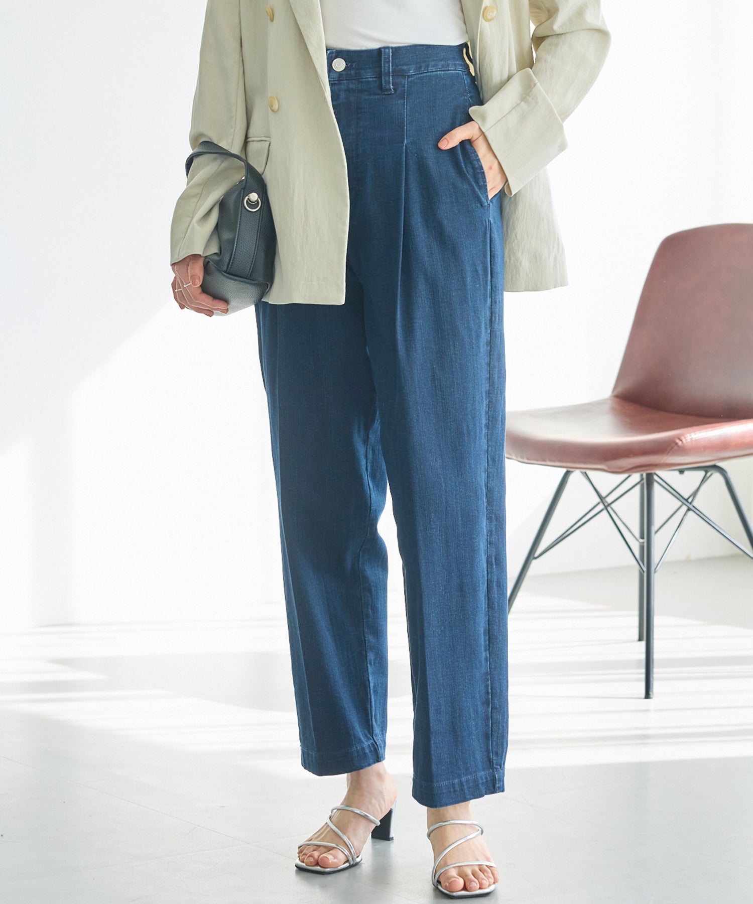 ネイビー　model:162cm 着用サイズ:M