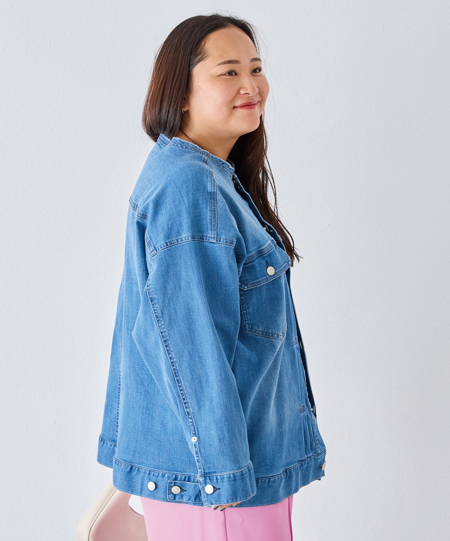 ブルー　model:161cm 着用サイズ:3L