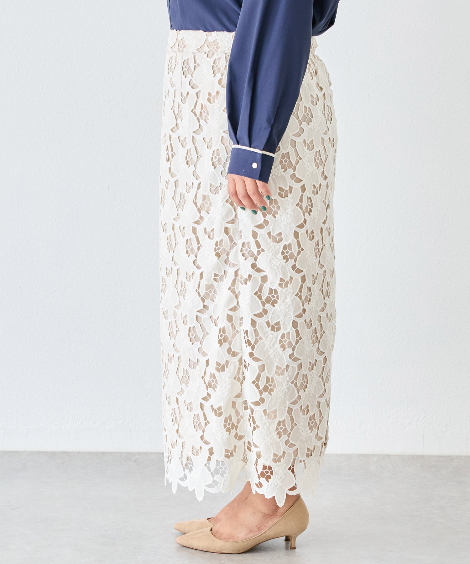 サイド　model:161cm 着用サイズ:3L