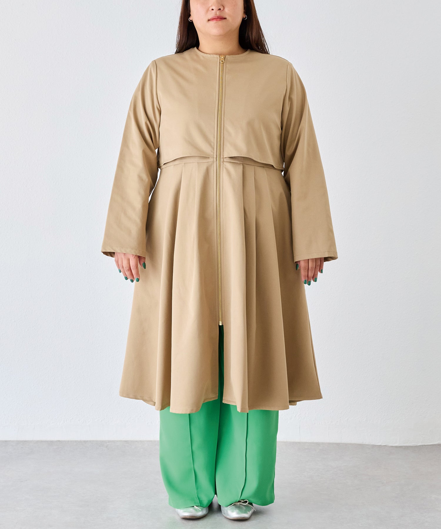 フロント　model:161cm 着用サイズ:3L