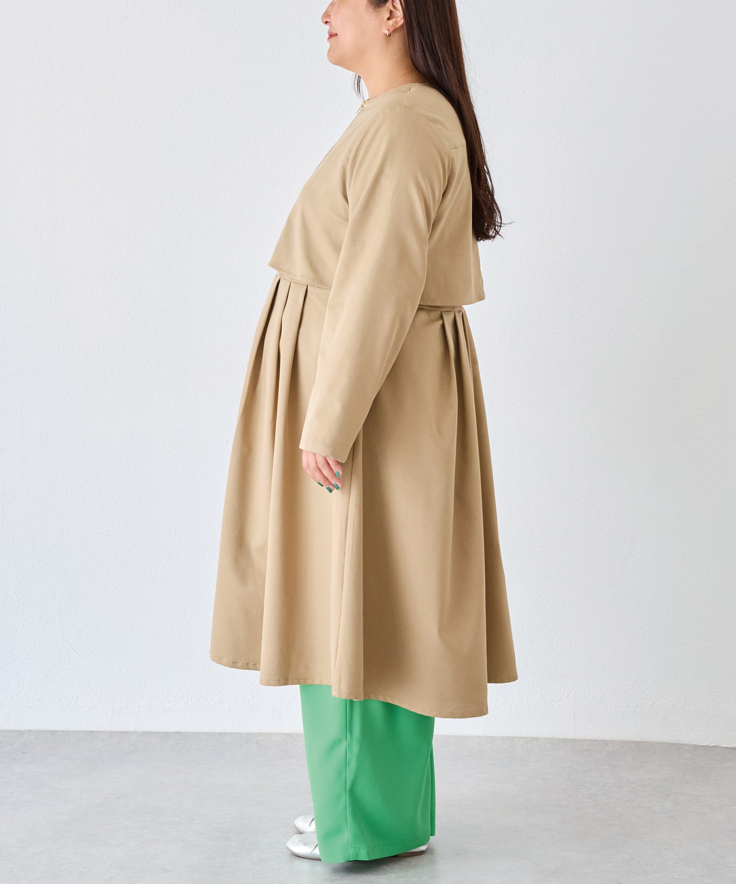 サイド　model:161cm 着用サイズ:3L